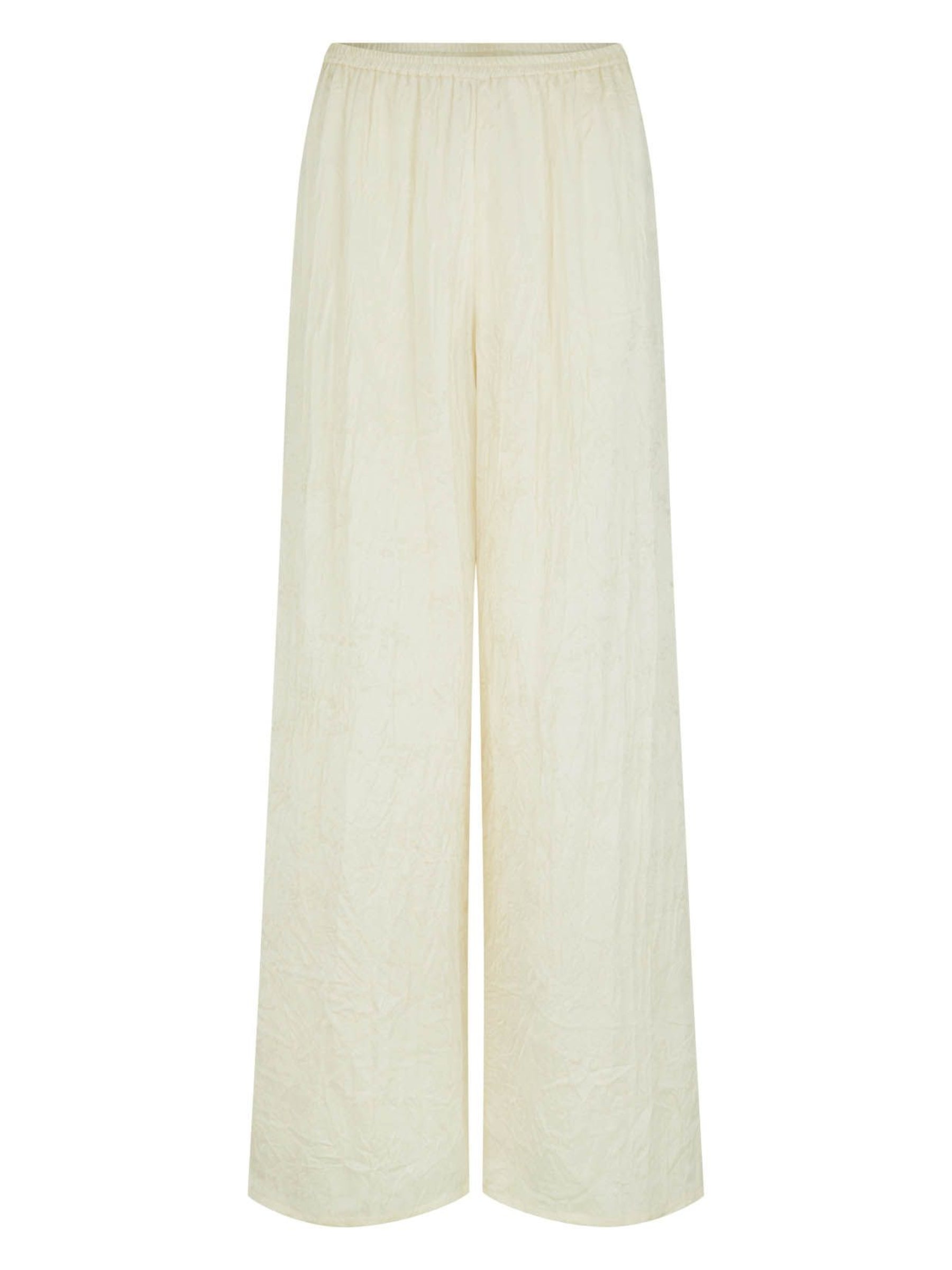 Harris Tapper Irving Trouser in Ivory Jacquard Satin