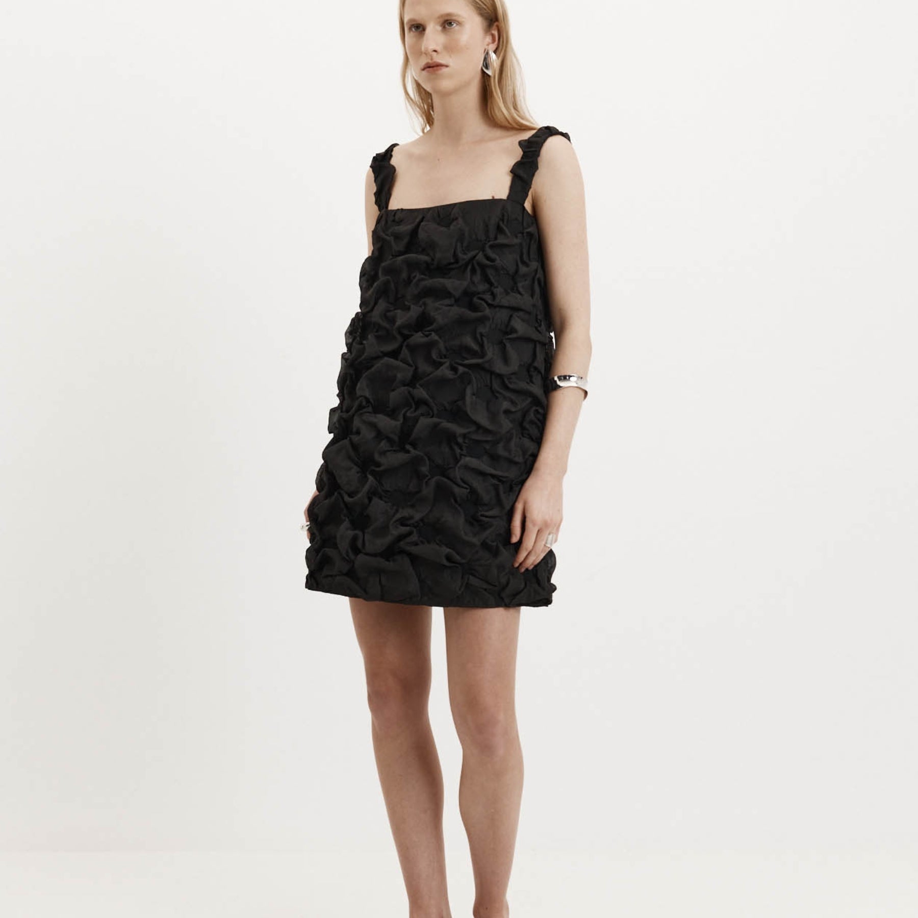 Harris Tapper Josephine Mini Dress in Black