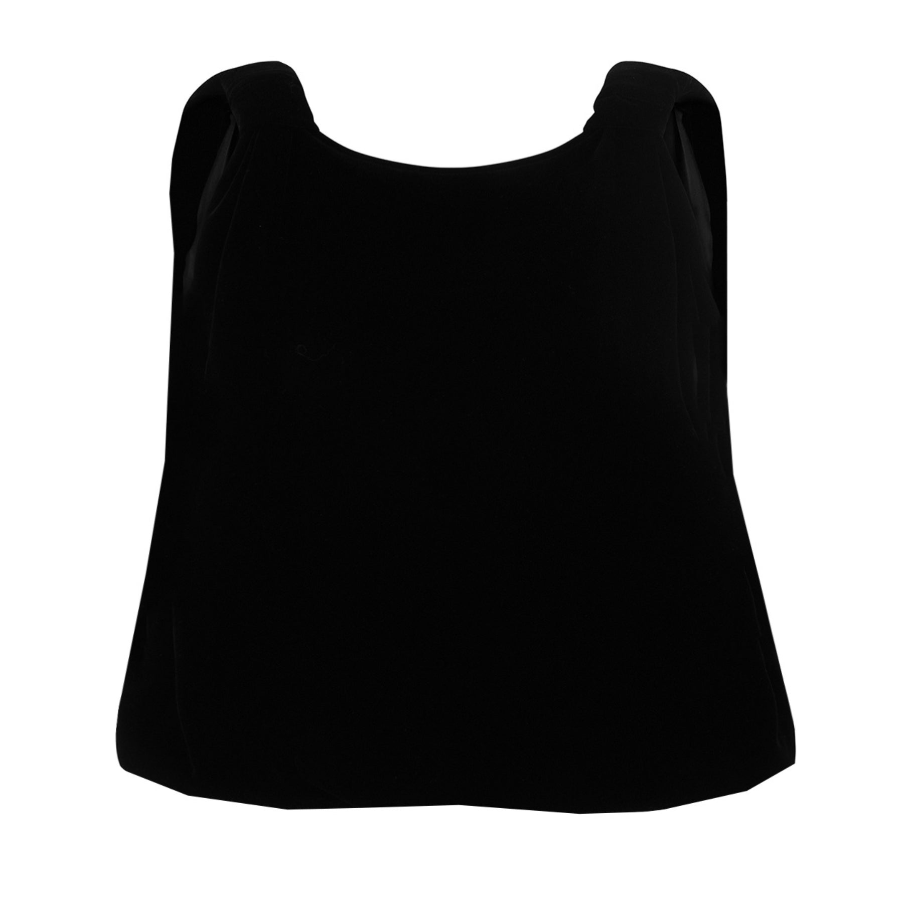 Harris Tapper Black Velvet Knot Top 