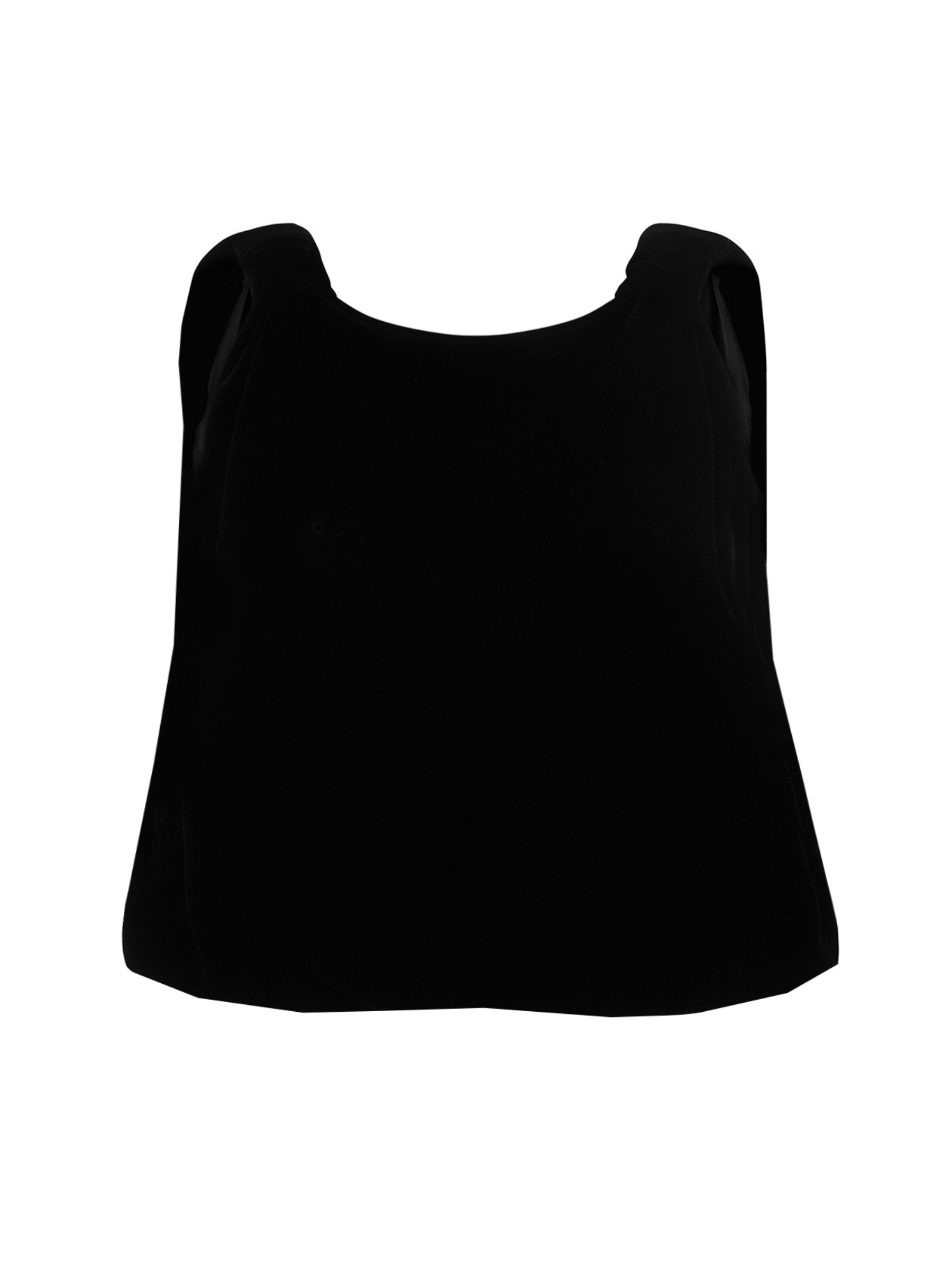 Harris Tapper Black Velvet Knot Top 
