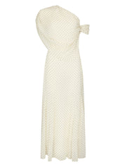 Harris Tapper Lucille Dress in Polka Dot Silk Chiffon