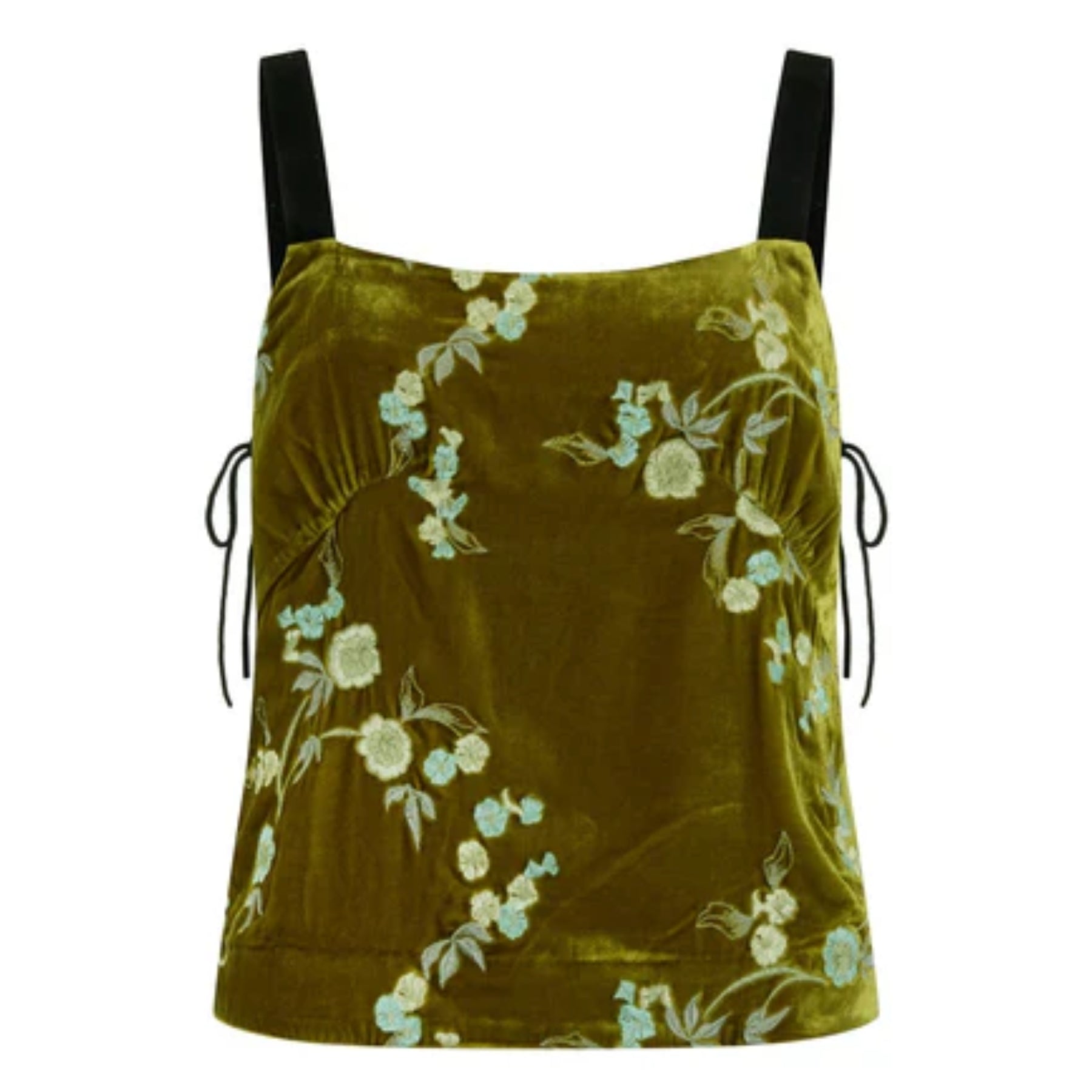 Harris Tapper | Plum Top in Embroidered Velvet
