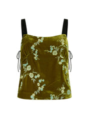 Harris Tapper | Plum Top in Embroidered Velvet