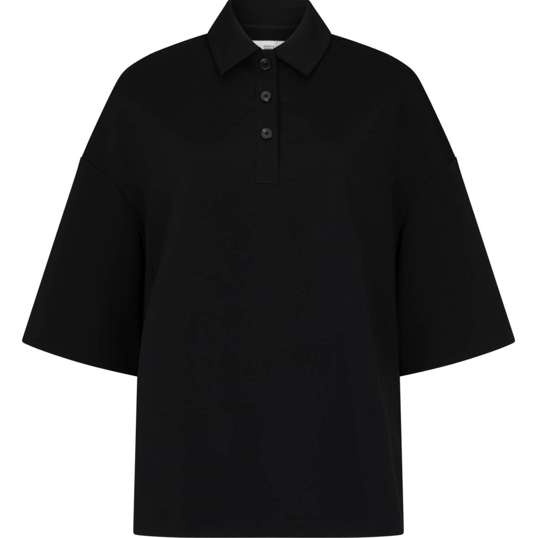 Harris Tapper Short Sleeve Orwell Polo in Black