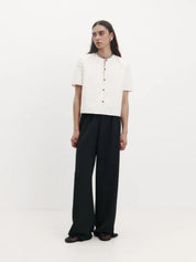 Harris Tapper | Tina Top in Ivory Washed Cotton