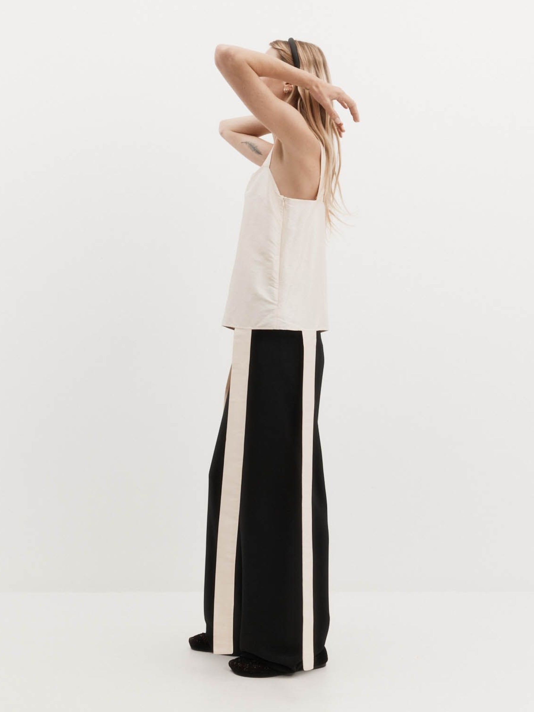 Harris Tapper Wexer Top in Silk Taffeta