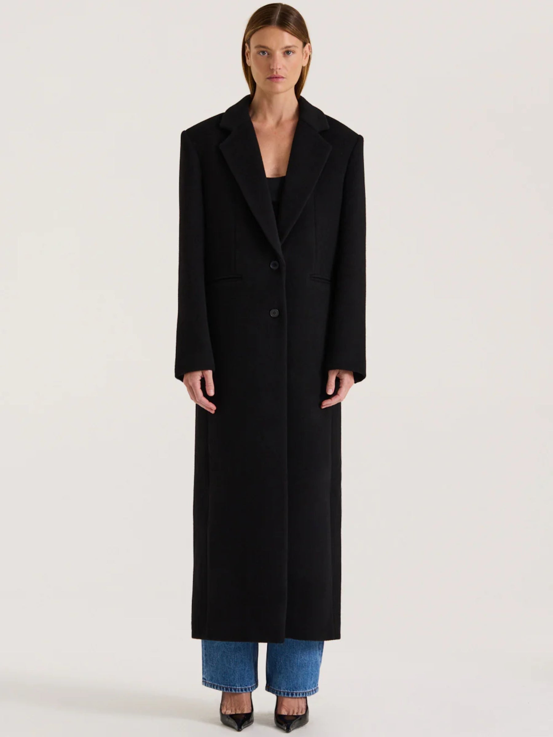 Henne Marcella Coat in Black