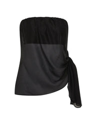 Henne Norella Bustier Top in Black
