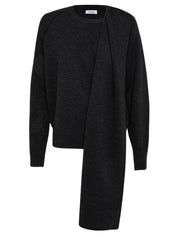 HENNE | Tori Scarf Knit in Black