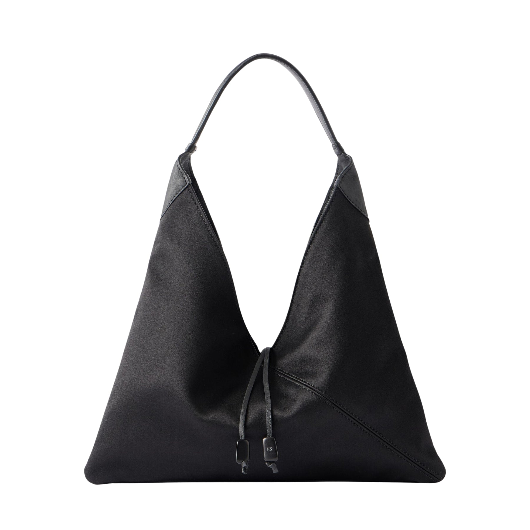 Hunting Season | Origami medium leather-trimmed satin shoulder bag