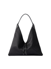 Hunting Season | Origami medium leather-trimmed satin shoulder bag