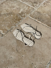 Nelson Made | Juliette Sandal in White Crema | The UNDONENelson Made | Juliette Sandal in White Crema | The UNDONE