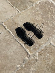 Nelson Made | Juliette Sandal in Black | The UNDONE