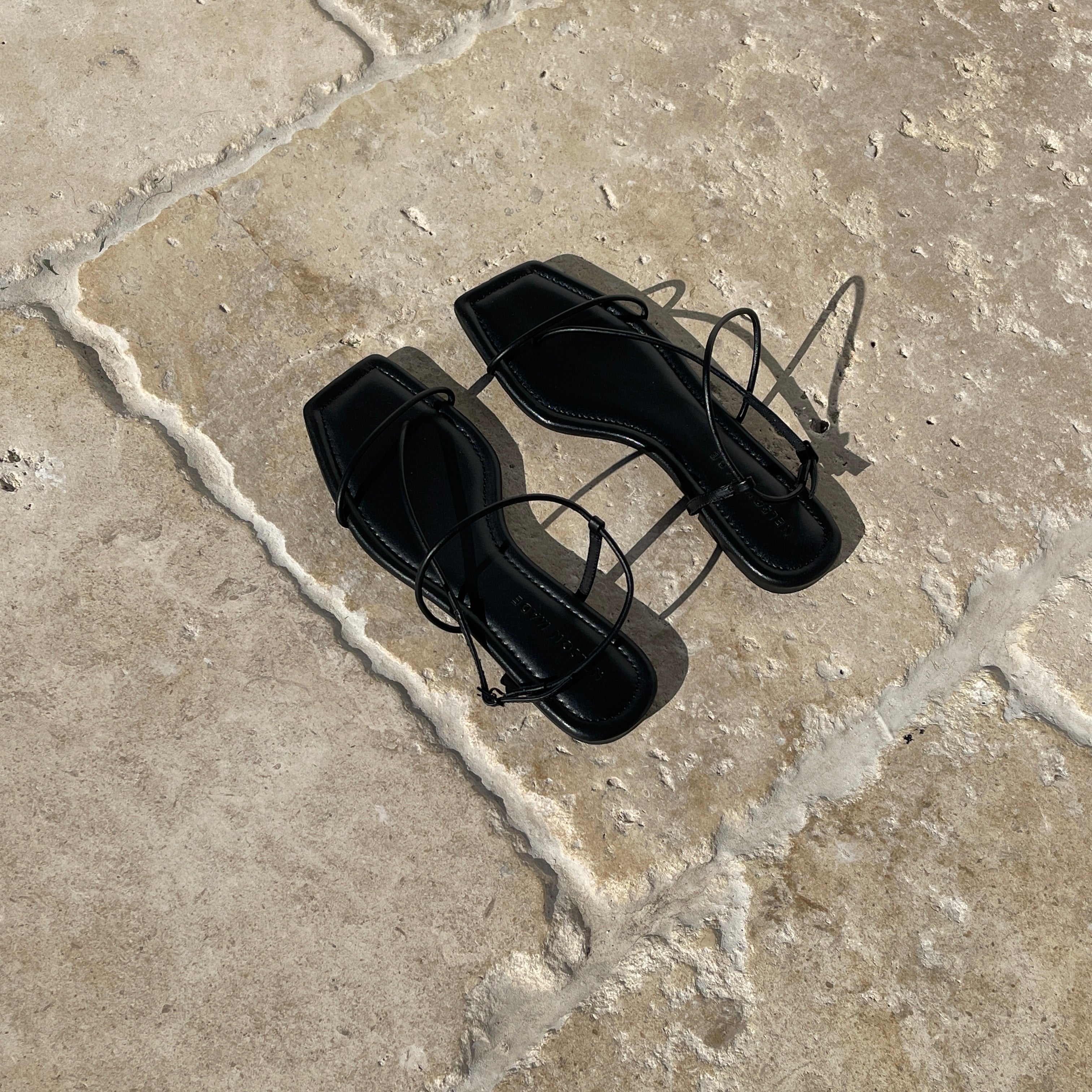 Nelson Made | Juliette Sandal in Black | The UNDONE