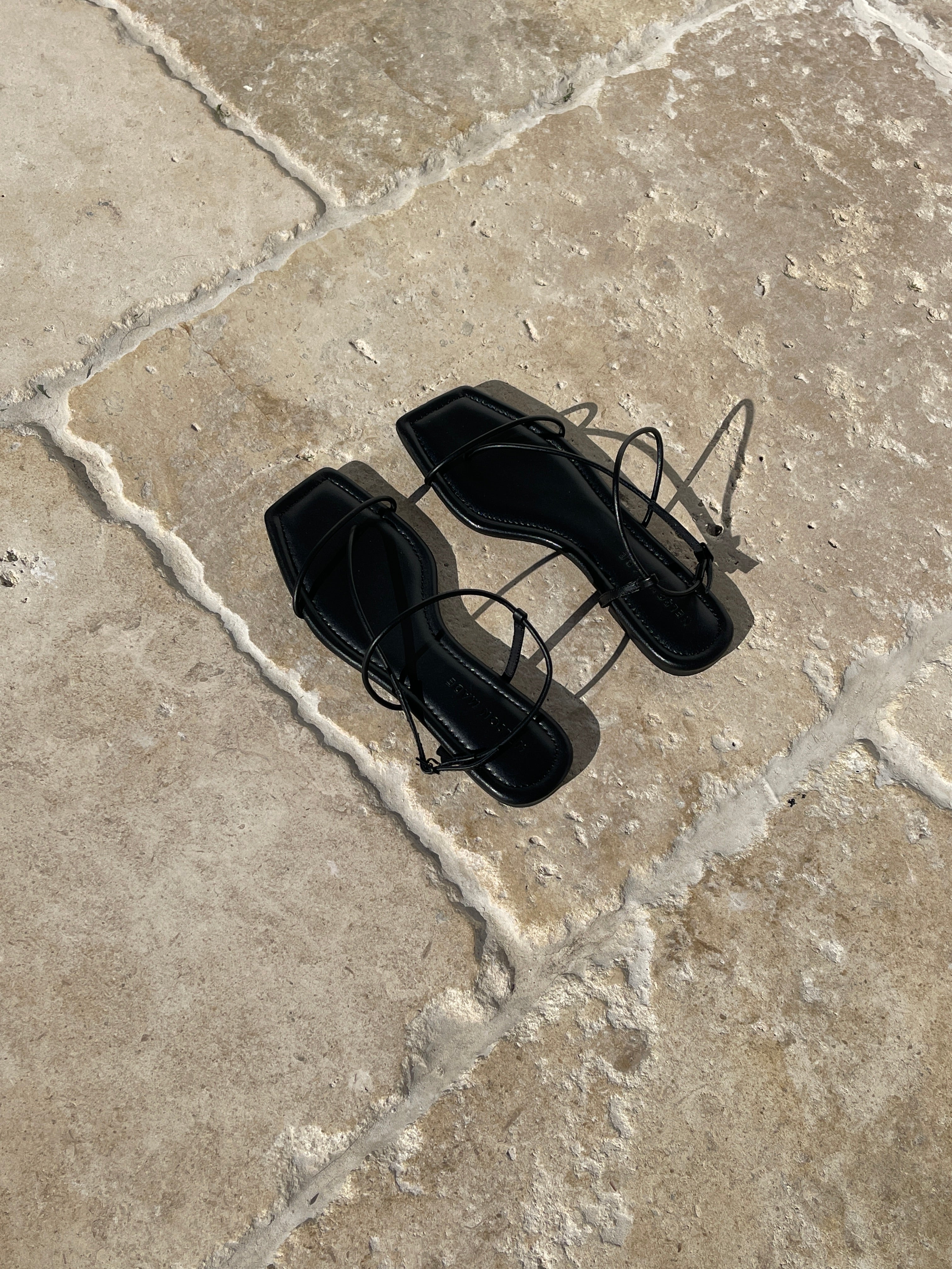 Nelson Made | Juliette Sandal in Black | The UNDONE