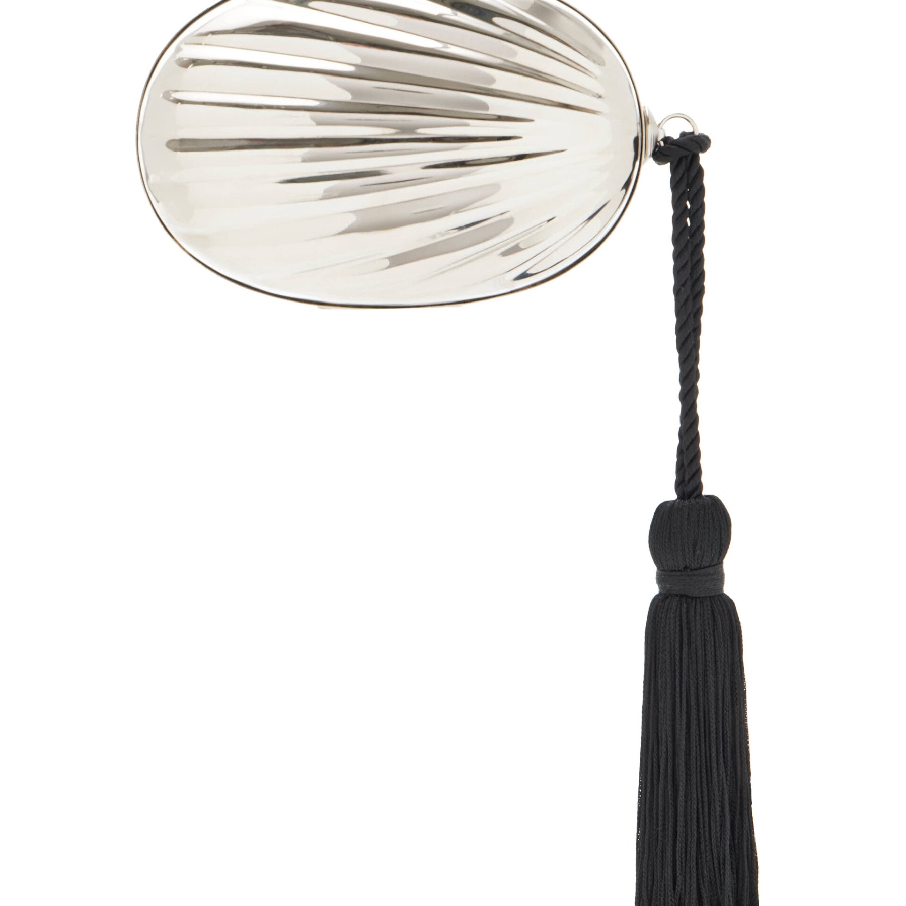 JUJU VERA Petra Tassel Clutch in Silver