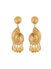 JUJU VERA | Gold Plated Eliza Spiral Earrings