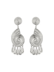 JUJU VERA | Silver Eliza Spiral Earrings