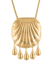 JUJU VERA | Brass Petra Shell Pendant