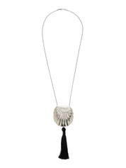 JUJU VERA Riviera Petra Tasseled Sterling Silver Necklace