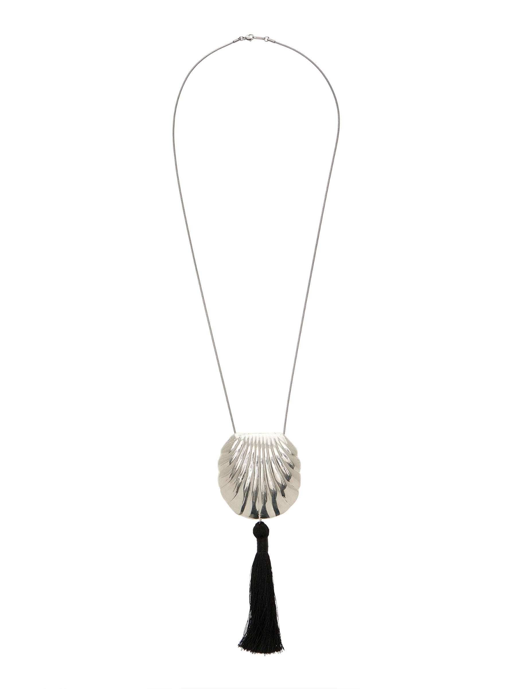 JUJU VERA Riviera Petra Tasseled Sterling Silver Necklace
