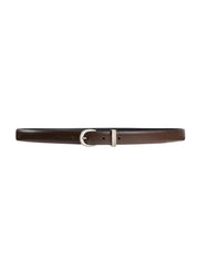 Khaite Luna Belt in Dark Umber Brown