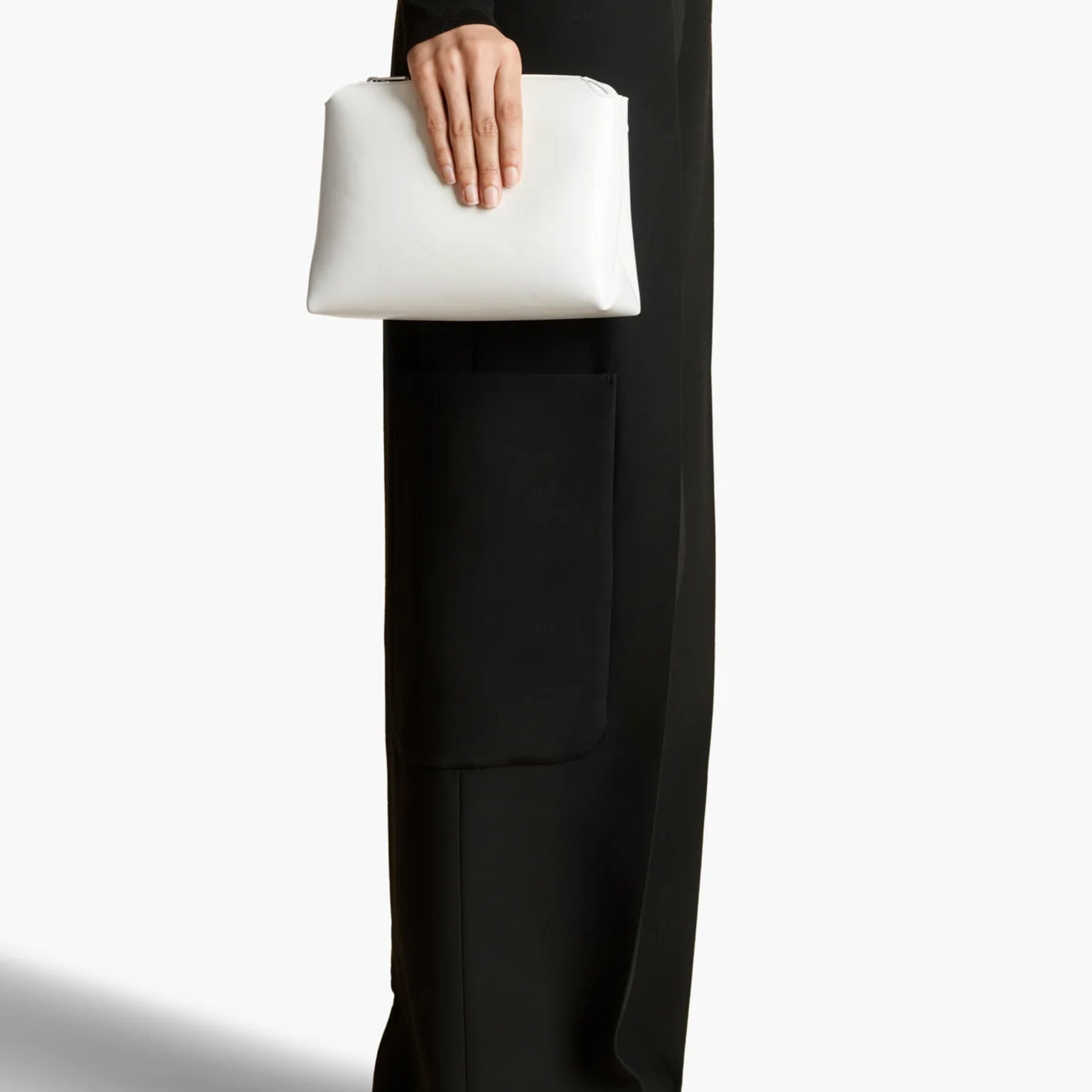 KHAITE Lina Pochette in Cream