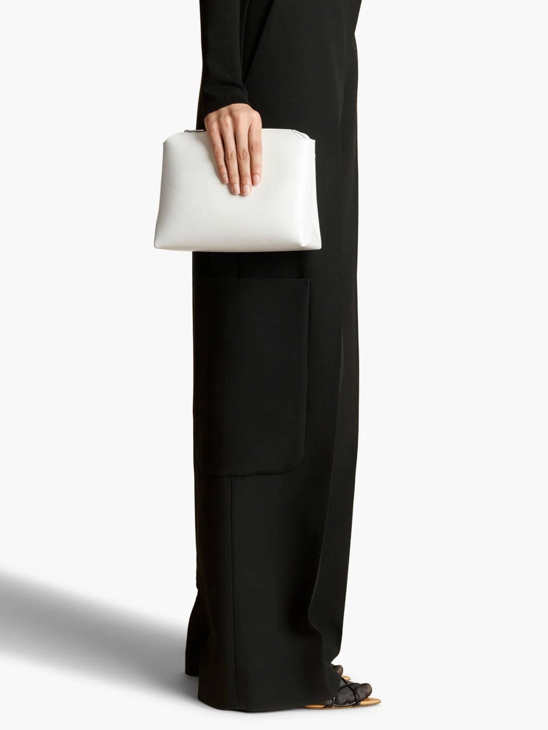 KHAITE Lina Pochette in Cream