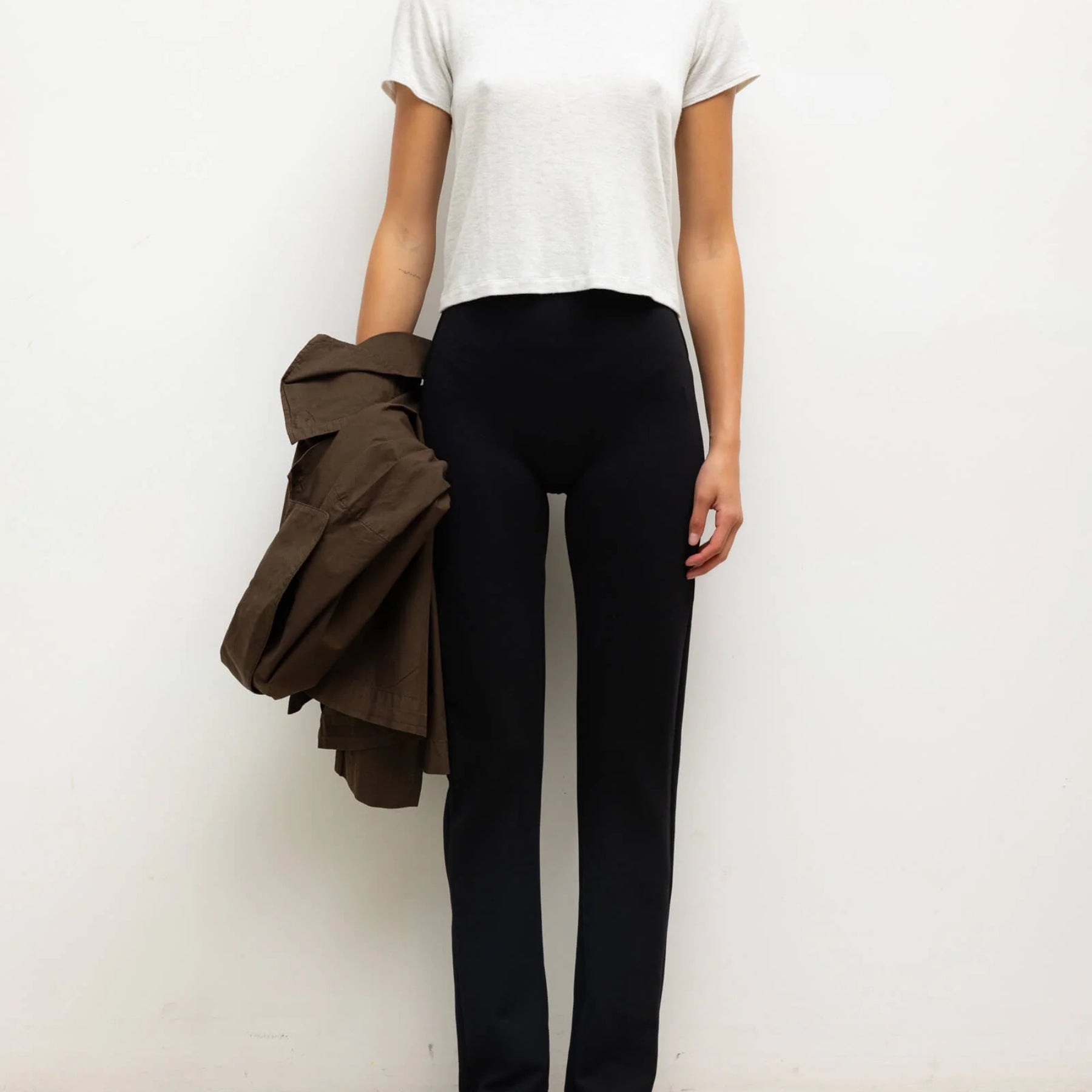 LESET | Rio High Waist Straight Pant in Black