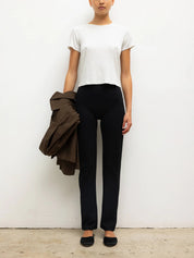 LESET | Rio High Waist Straight Pant in Black
