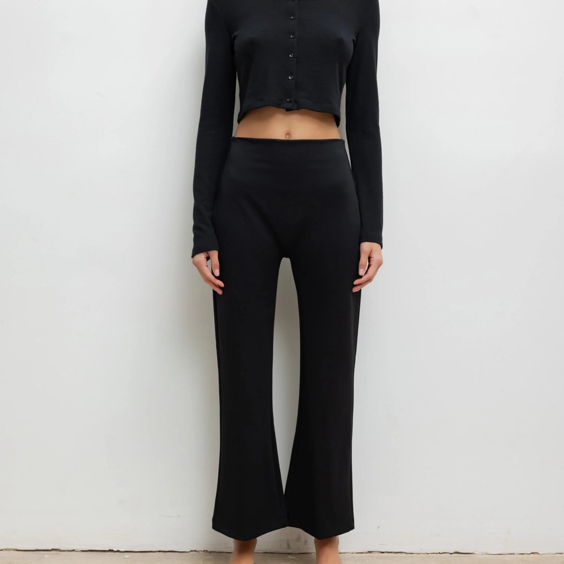 LESET | Rio High Waist Flare Pant in Black