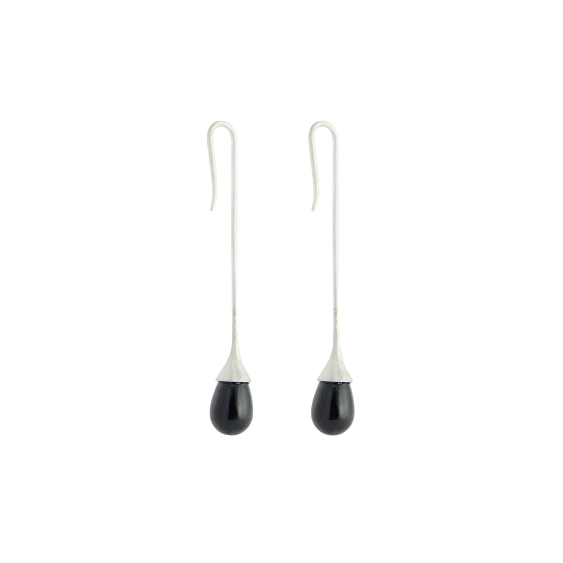 Le Sundial Sterling Silver-And-Onyx Drop Earrings