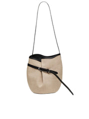 Liffner | Belted Bucket Bag in Canvas | The UNDONE
