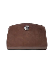 Liffner Pushlock Clutch Dark Brown