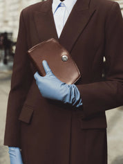 Liffner Pushlock Clutch Dark Brown