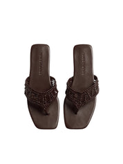 Nelson Made | Cali Woven Sandal in Brown Koffee