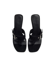 Nelson Made | Zaria Kitten Heel Black Suede