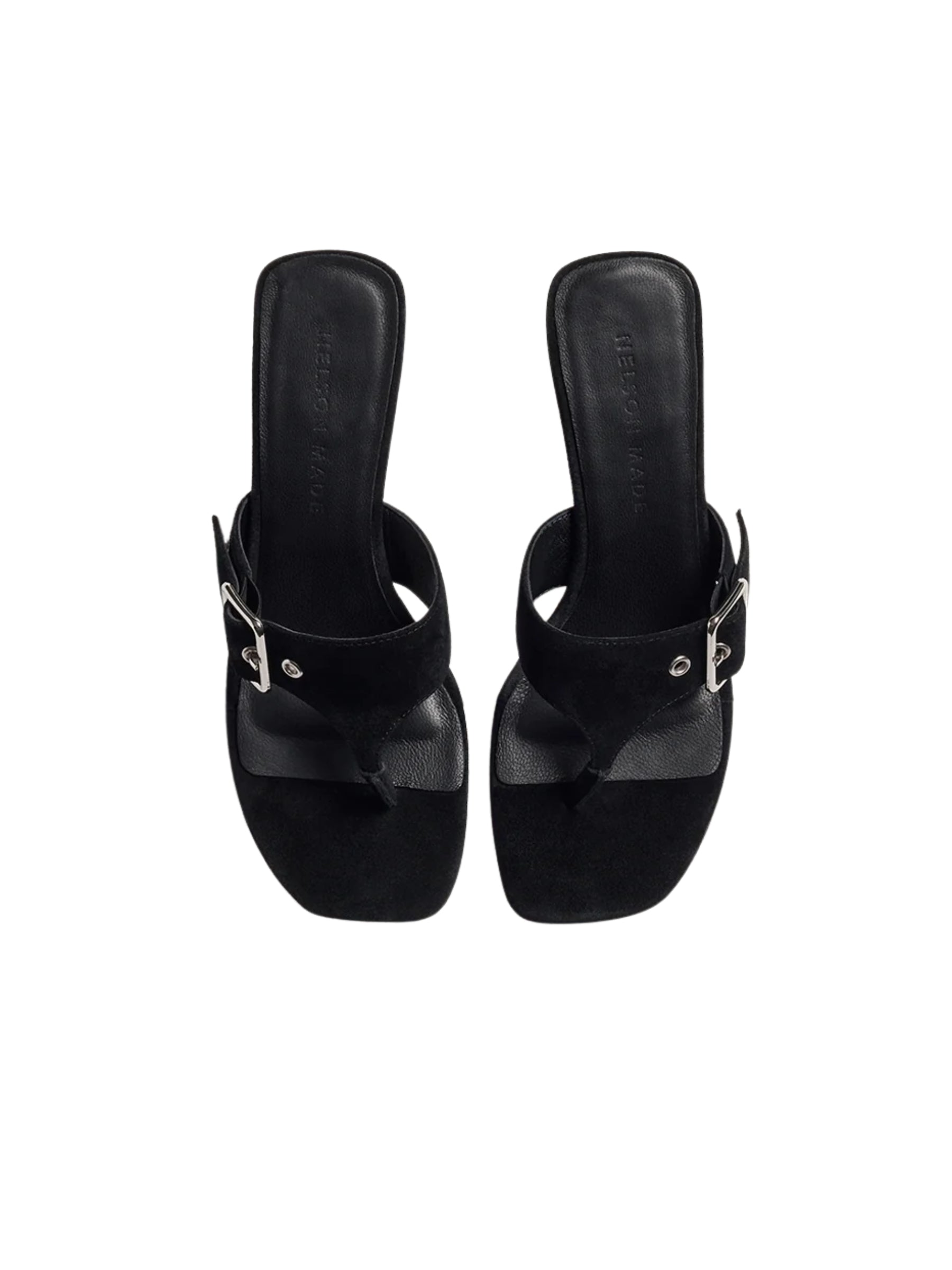 Nelson Made | Zaria Kitten Heel Black Suede