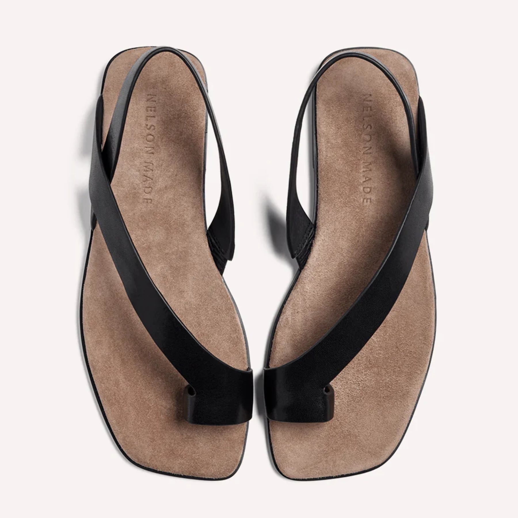 Nelson Made | Anti Sandal Black Leather