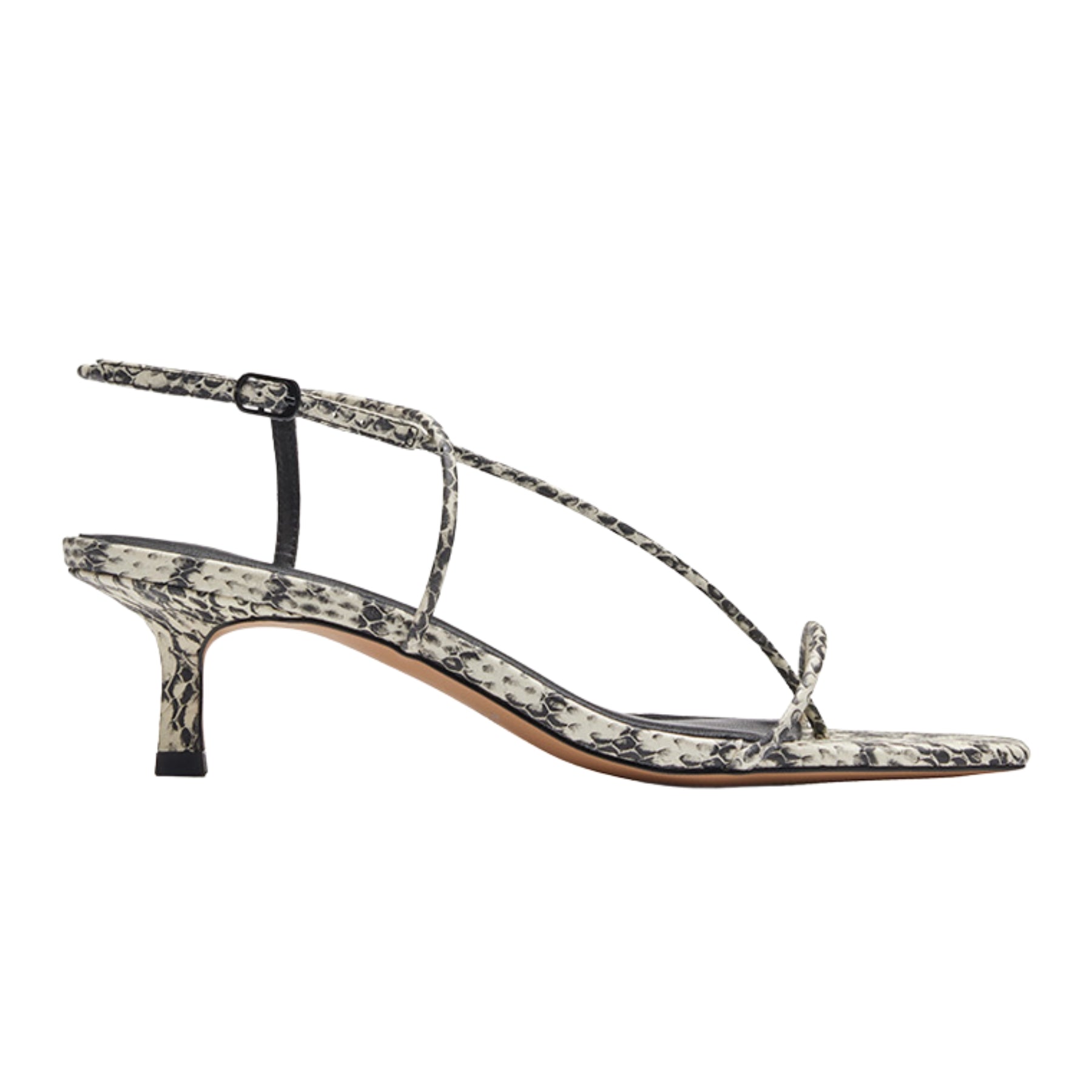 Nelson Made Juliette Mini Snake Emboss Heels