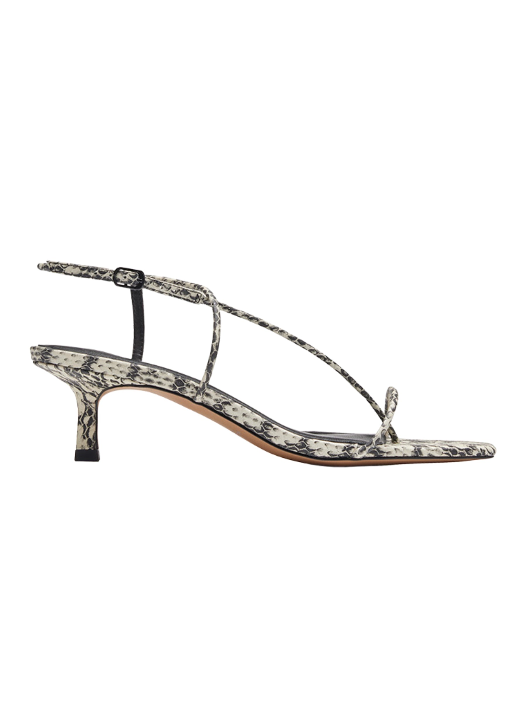 Nelson Made Juliette Mini Snake Emboss Heels