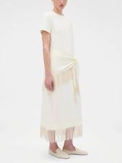 Oroton | Fringe Detail Crepe Dress