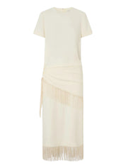 Oroton | Fringe Detail Crepe Dress