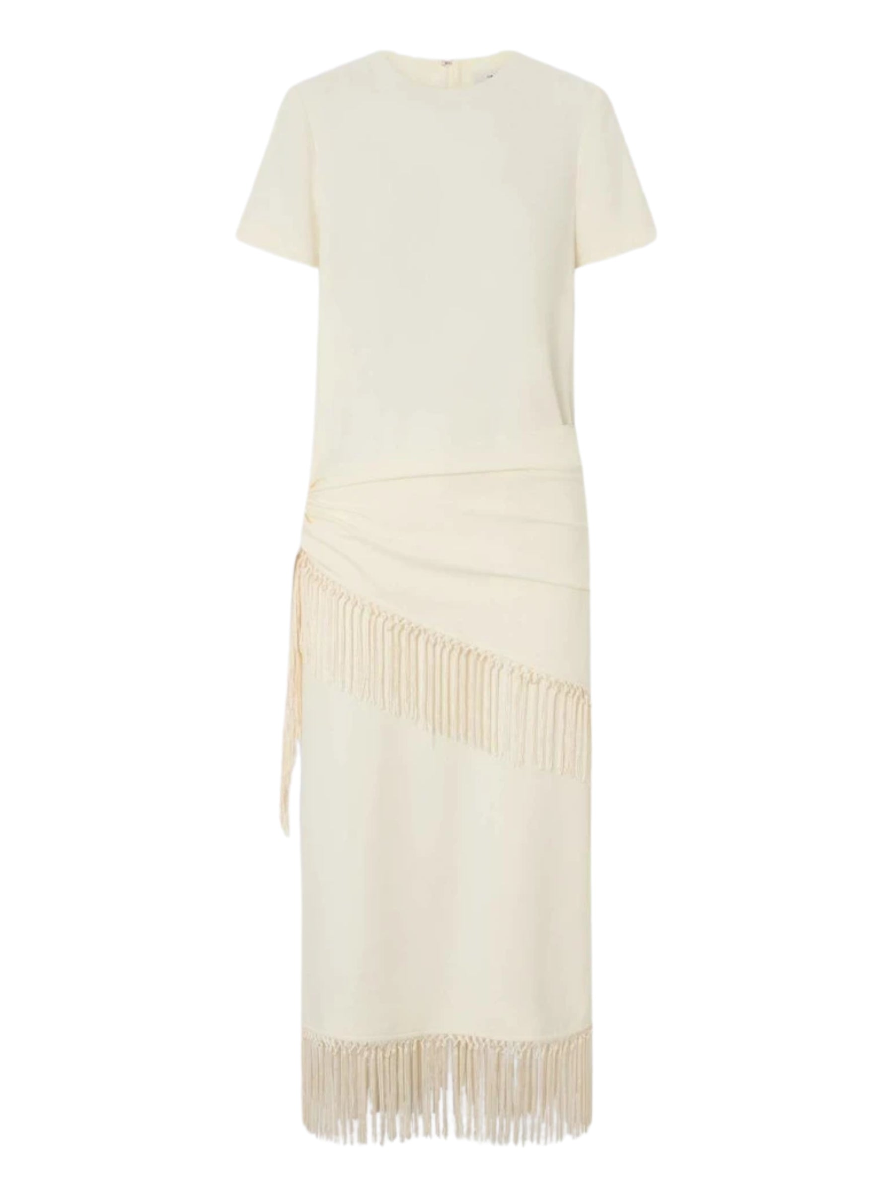 Oroton | Fringe Detail Crepe Dress