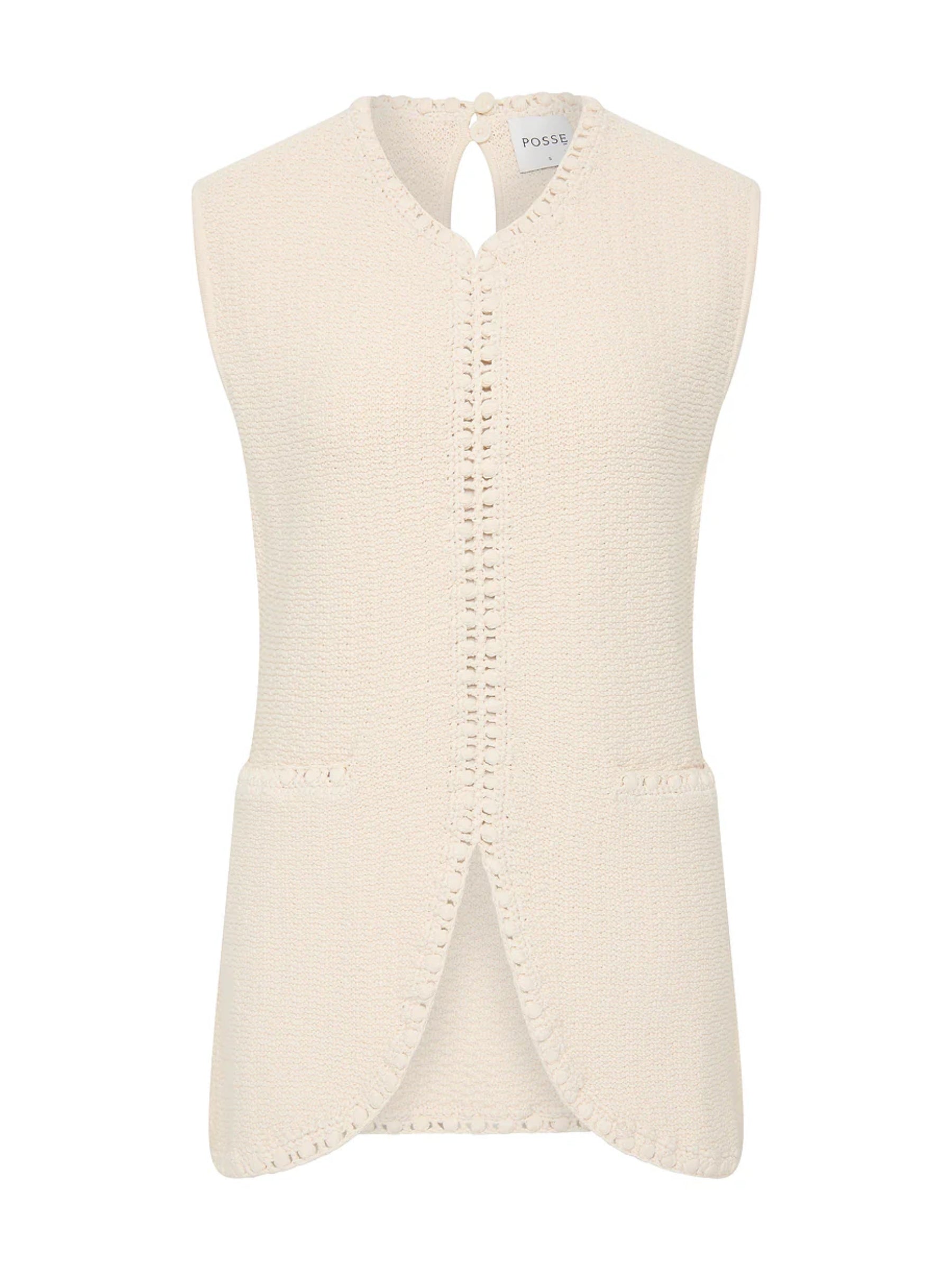 POSSE Harlan Vest in Cream