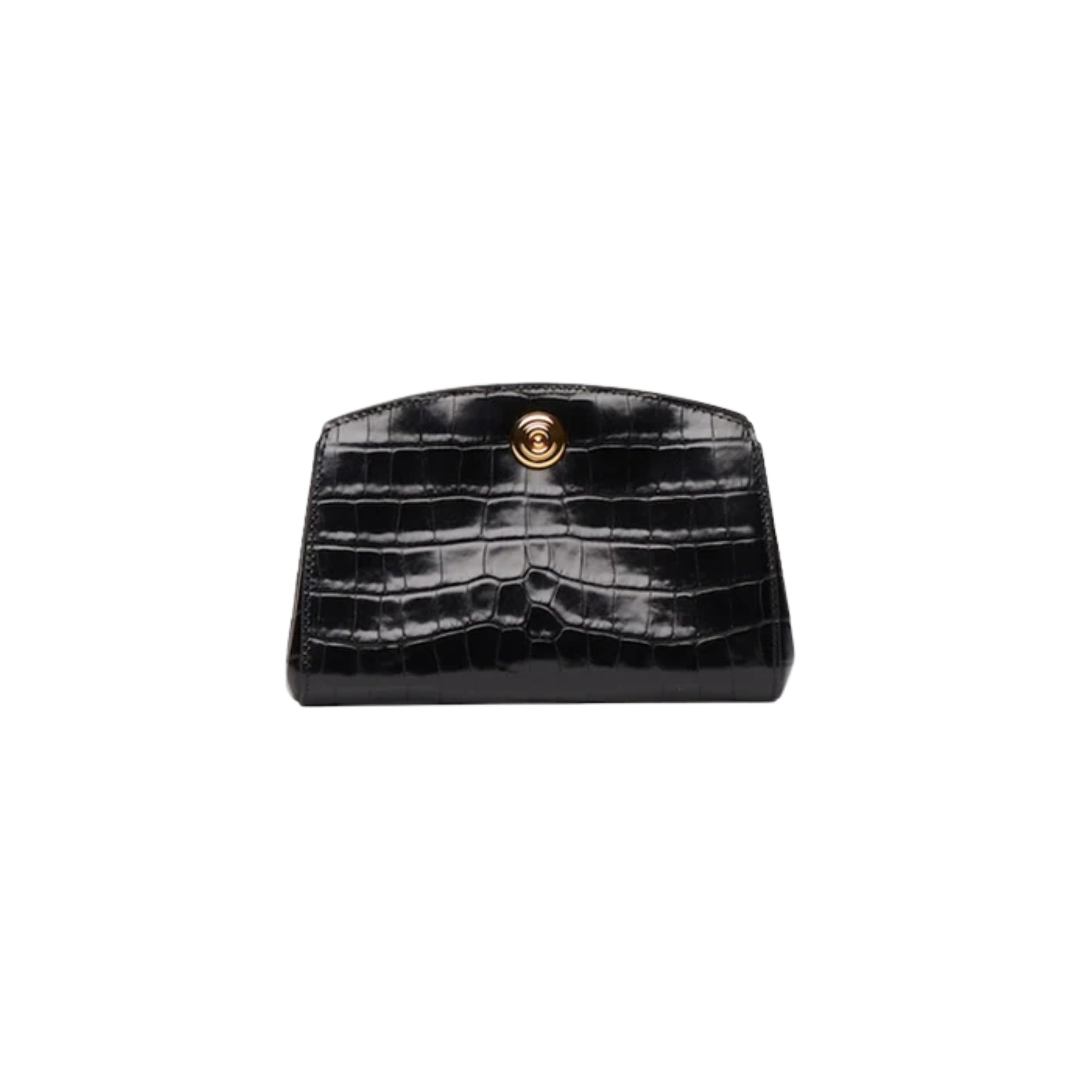 Liffner Pushlock Clutch - Black Croc