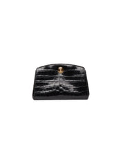 Liffner Pushlock Clutch - Black Croc