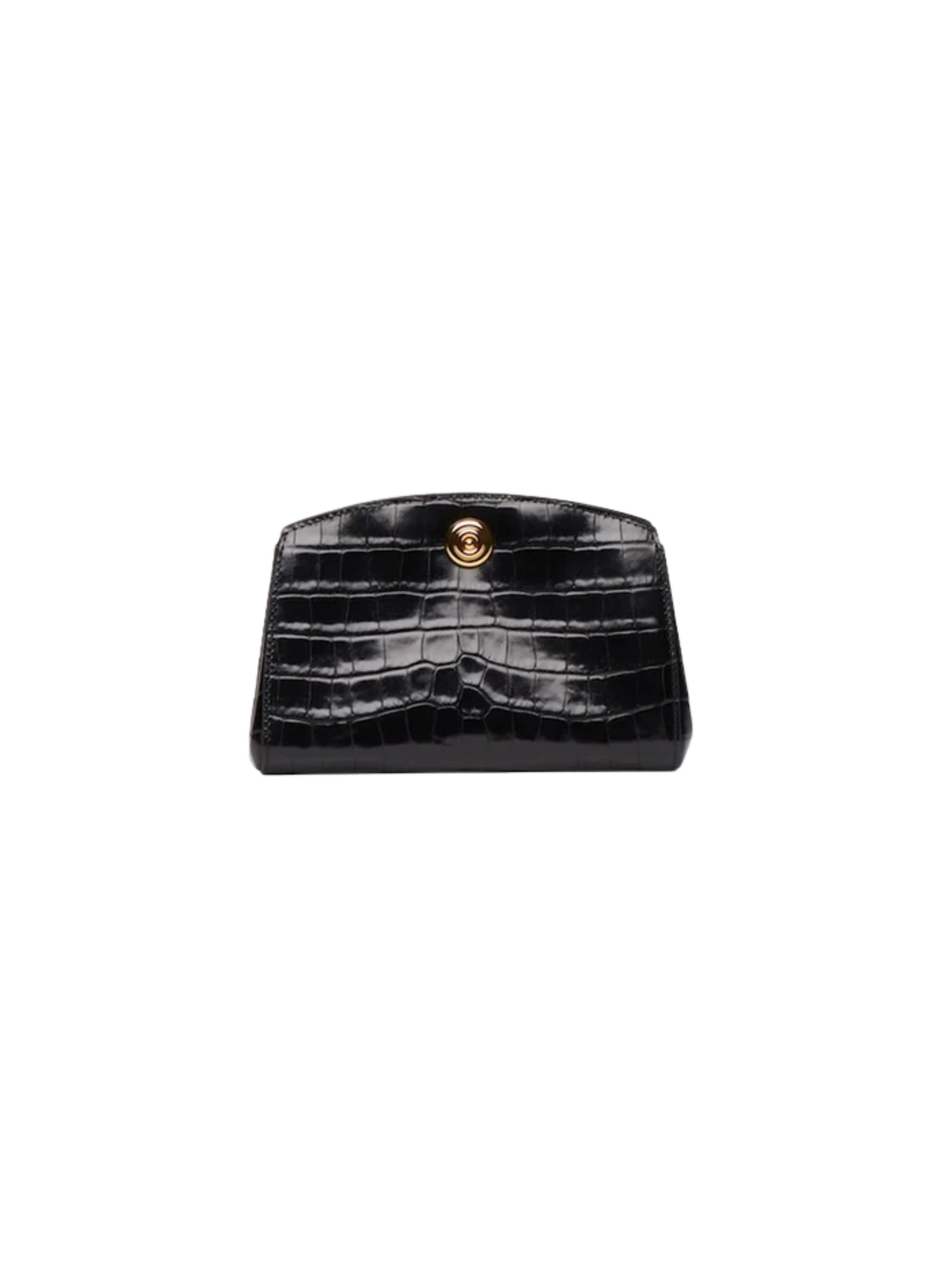 Liffner Pushlock Clutch - Black Croc
