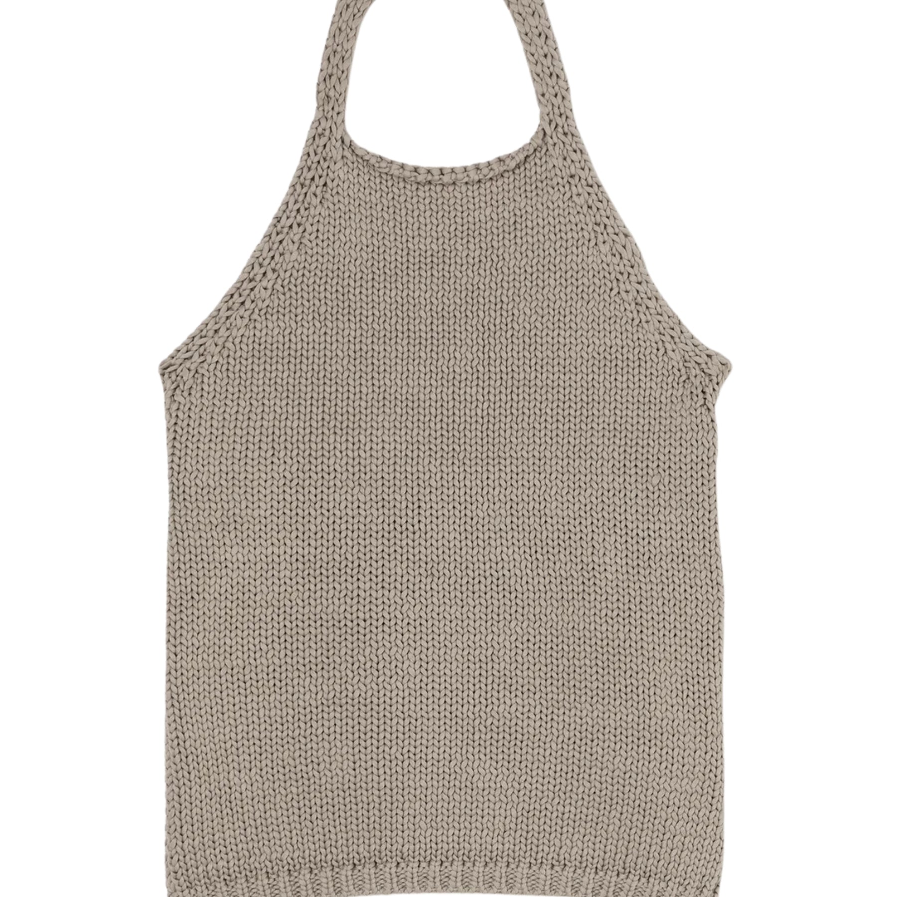 ROHE | Chunky Knit Halter Top - stone