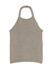 ROHE | Chunky Knit Halter Top - stone
